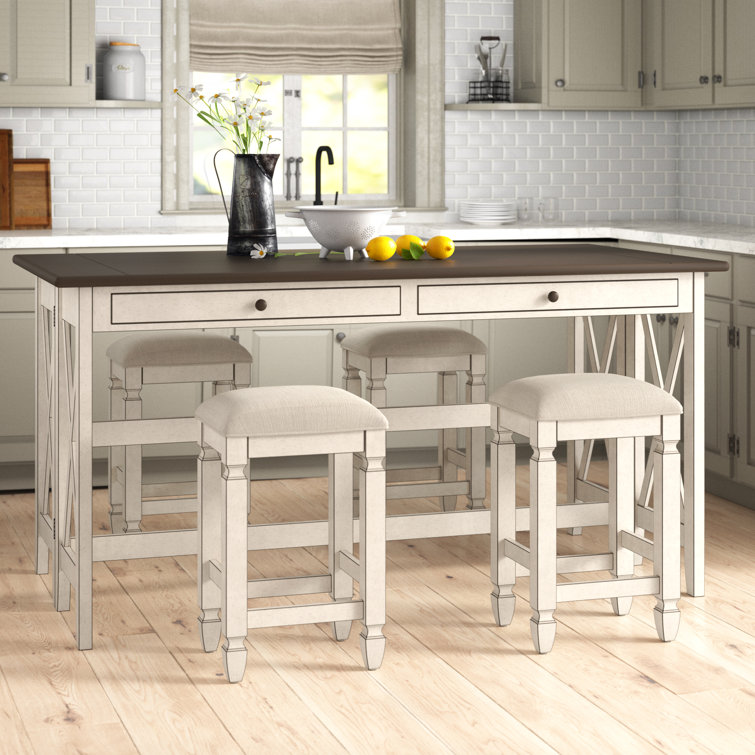 Tall kitchen discount table and stools